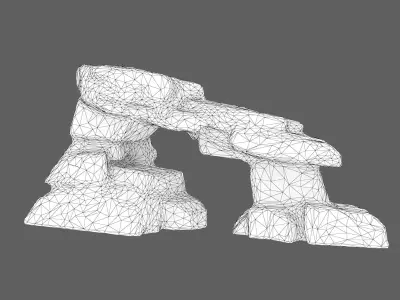 Low poly Big Ice Formation Pack 200928 - Frozen Low-poly 3D model