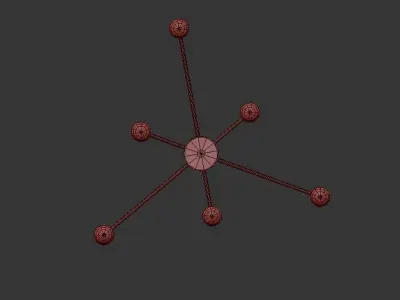 Atonium gold 3D model