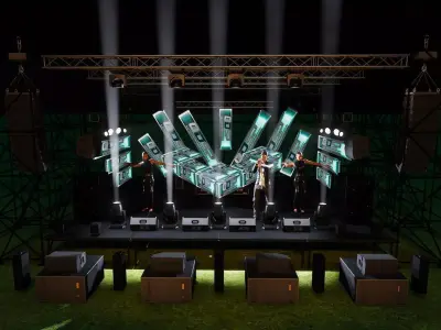 Escenario Concierto 2025 3D model