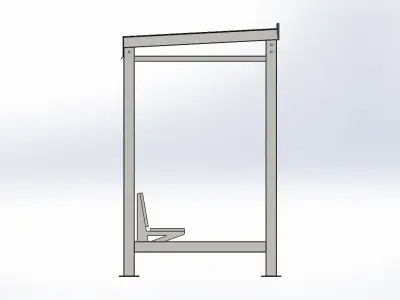 bus stop Free 3D print model