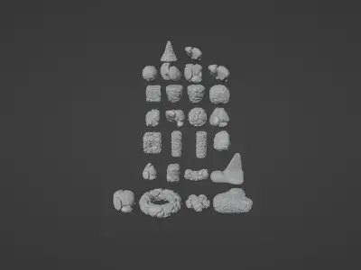 Stylized Rocks Tabletop RPG
