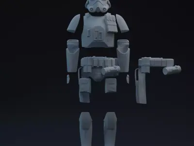 FU Navy Trooper One-Twelfth Scale Kit 3D print model