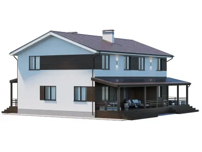 Modern Country House 3D model