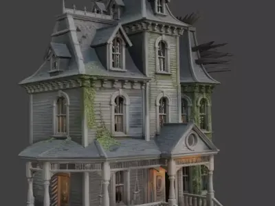 Haunted House 3d Model 3D model