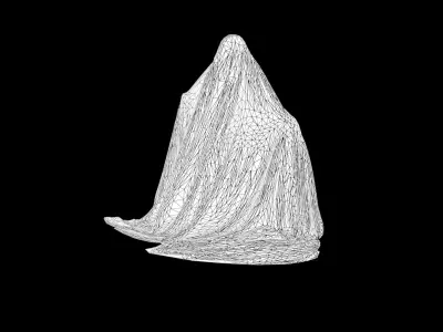 Fabric Cover 15 Low-poly 3D model