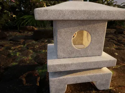 Japanese Lantern 2 3D model