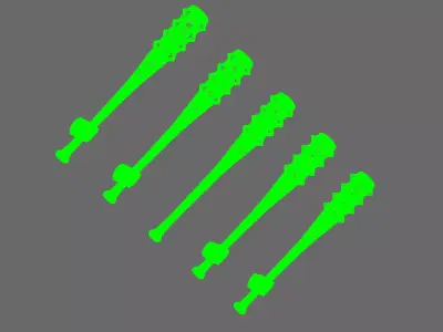 Space Knights Basher Bat 3D print model