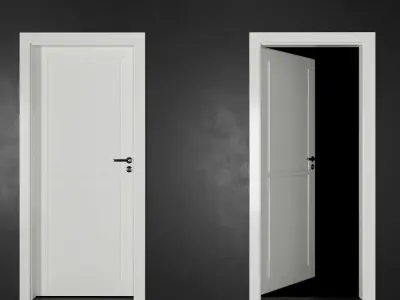 PS Modern Door Series 3 Low-poly 3D model