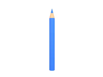 Colored Pencils v1 007 Low-poly 3D model