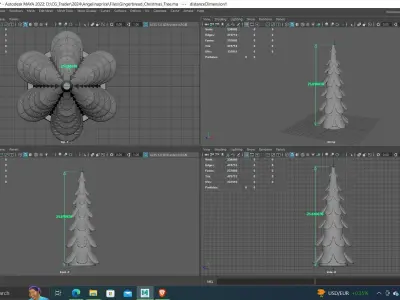 Gisela Graham LED Gingerbread Christmas Tree 3d Printing ready 3D print model