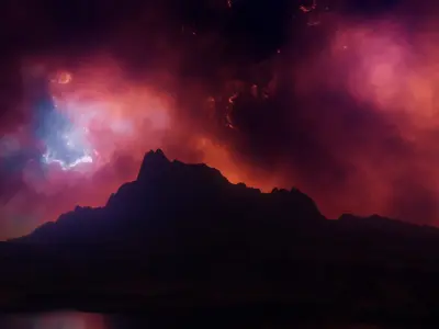 Space Hdri Skybox Free low-poly 3D model