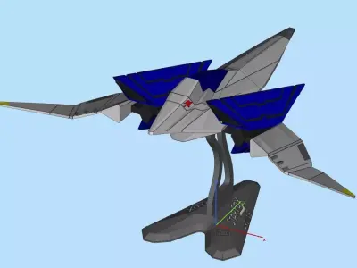 Star Fox spaceship 3D print model