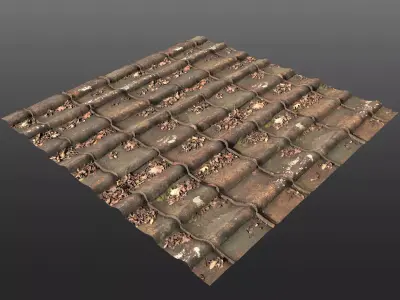 Dirty Roof Tiles 4k Pbr Texture  Texture