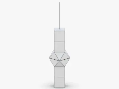 1512 - Hanging Lamp Low-poly 3D model