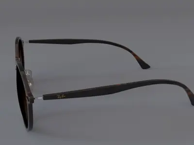 Ray-Ban ROUND II LIGHT RAY Light Havana  3D model