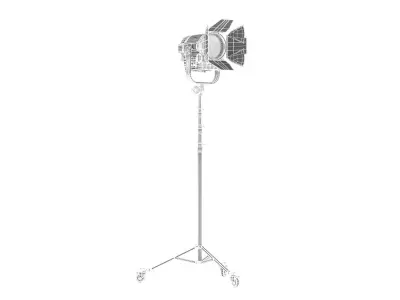 Arri L-Series L5-C with Stands and Bandoor 3D model