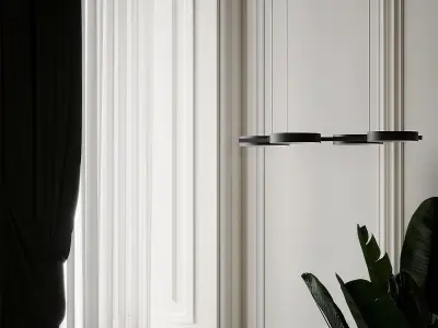 LIGHT GUIDE 4 RING PENDANT By SONNEMAN - A Way of Light 3D model
