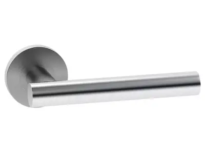 Straight Satin Stainless Steel Door Handle 3D model