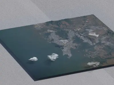 Mumbai India City Landscape 3D Model 3D model