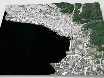 Cityscape Otsu Japan 3D model