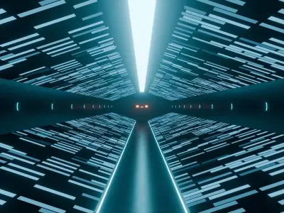 Sci-Fi Tunnel Animation 3D model