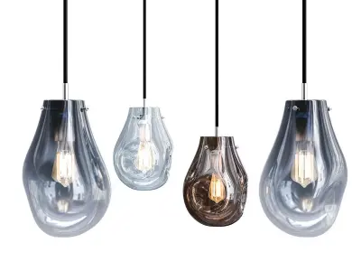 Untitled modern glass pendant lights 3D model