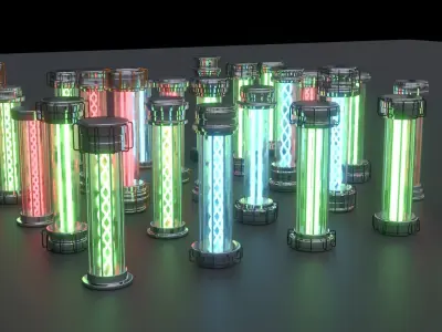 Power Cells Pack 3D model