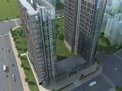 Office Building 3D model 449