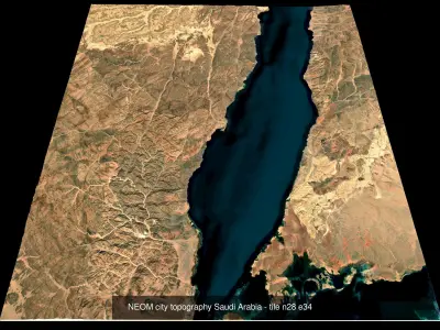 NEOM the LINE LIMITS topography Collection 3D Model Pack