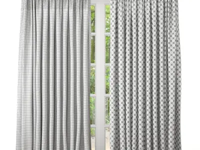 Curtain velvet 3D model