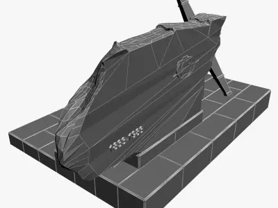 Monument of Black Sea Shipping 3D model
