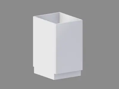Kitchen Base Cabinet 50 cm Low-poly 3D model