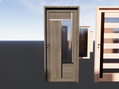 40 Doors Low-poly 3D model