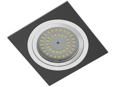 Black Halogen Light 3D Model 3D model