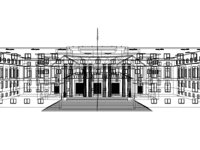 Edificio Building La Casa de Papel - Money Heist 3D model