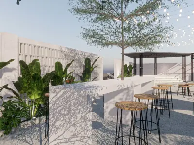 Desain 3d Cafe Outdoor 3D model