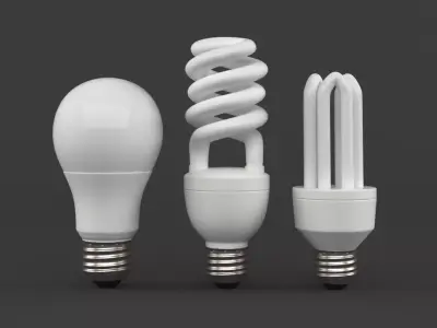 LED light bulbs 3D model