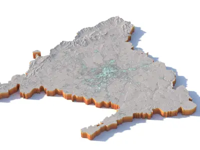 Madrid city Spain 3D model