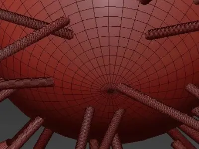 Original Sputnik Kronleuchter 3D model