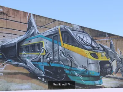 Graffiti walls collection II 3D Model Pack