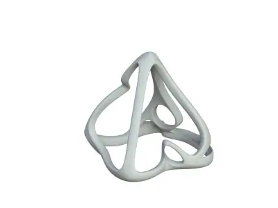 SciFi Cube Object No 62341 Low Poly Shape Low-poly 3D model