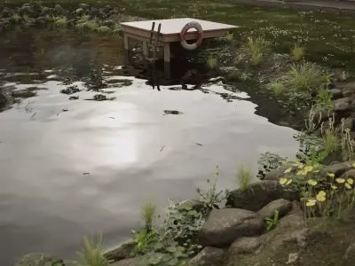 Idyllic Countryhouse Scene 3D model