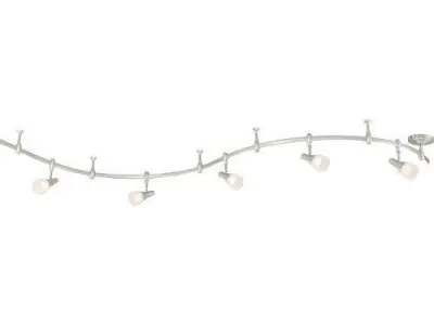 Brushed nickel Nowell 5-Light Track Kit Free 3D model