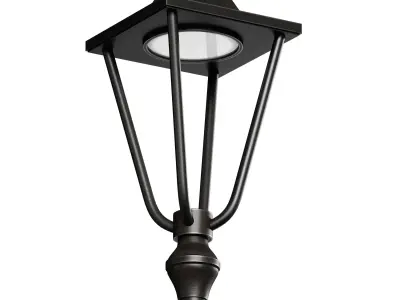 Street park lamp post 3D model