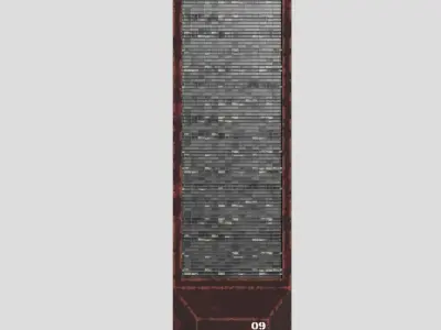 SciFi Cyberpunk Building 09 Low-poly 3D model