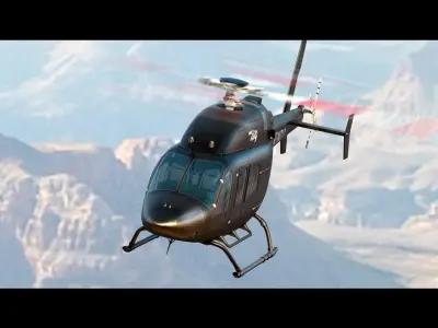  Bell 429 Black Helicopter 