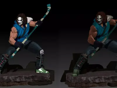 Casey Jones Turtles Ninja Friend 3D print model