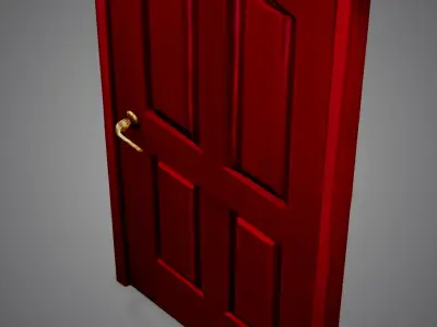 Red door 3D model