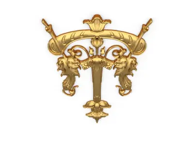 Classic carved decor ornament 512 3D print model purchase