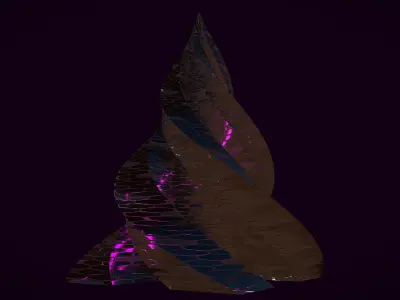 Pyramid Building Hex 3D model